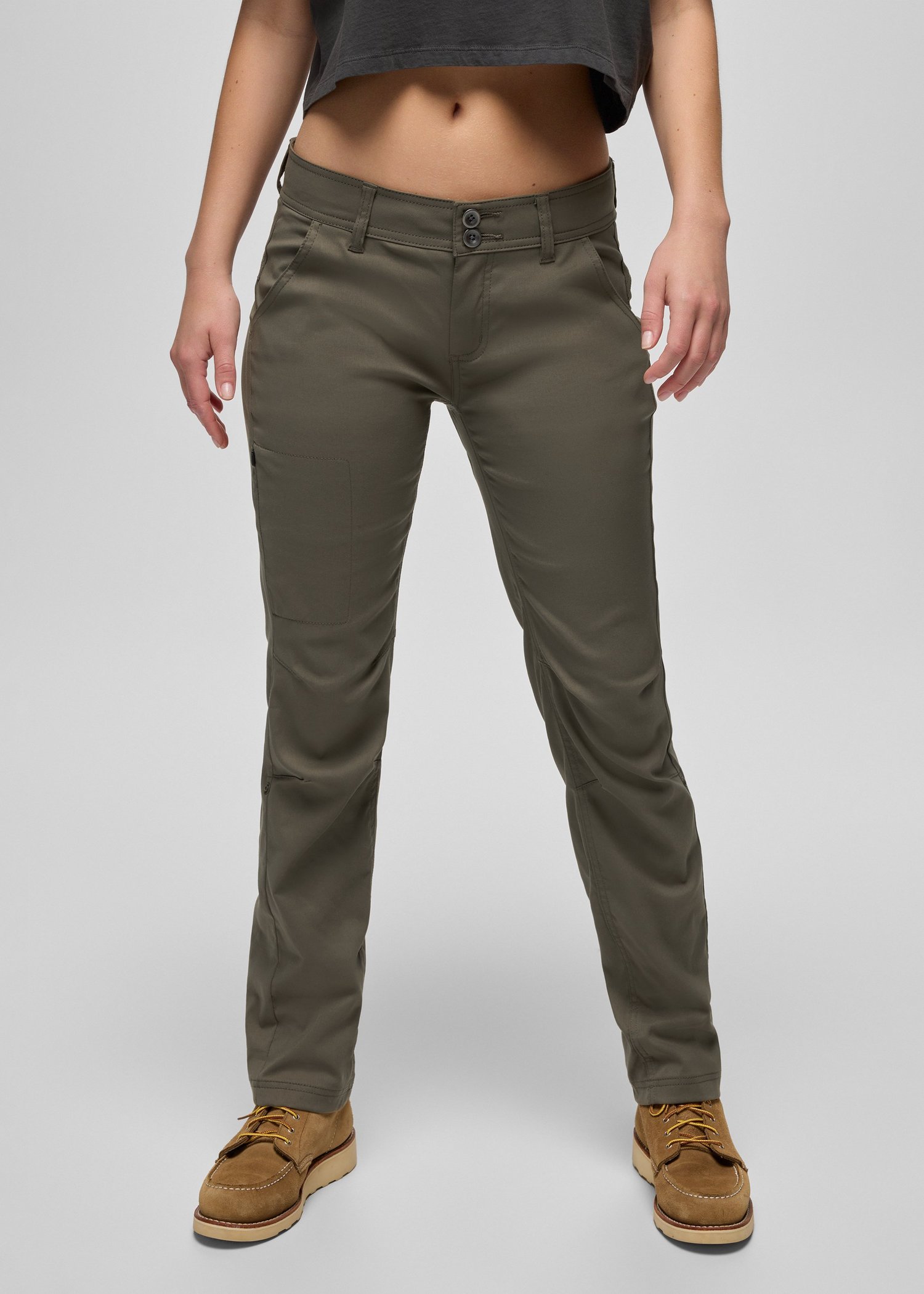 Womens prAna Halle Straight Pant - Slate Green