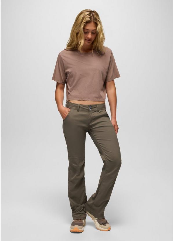 Halle Low Rise Bootcut Pant, Color: Slate Green, image 1