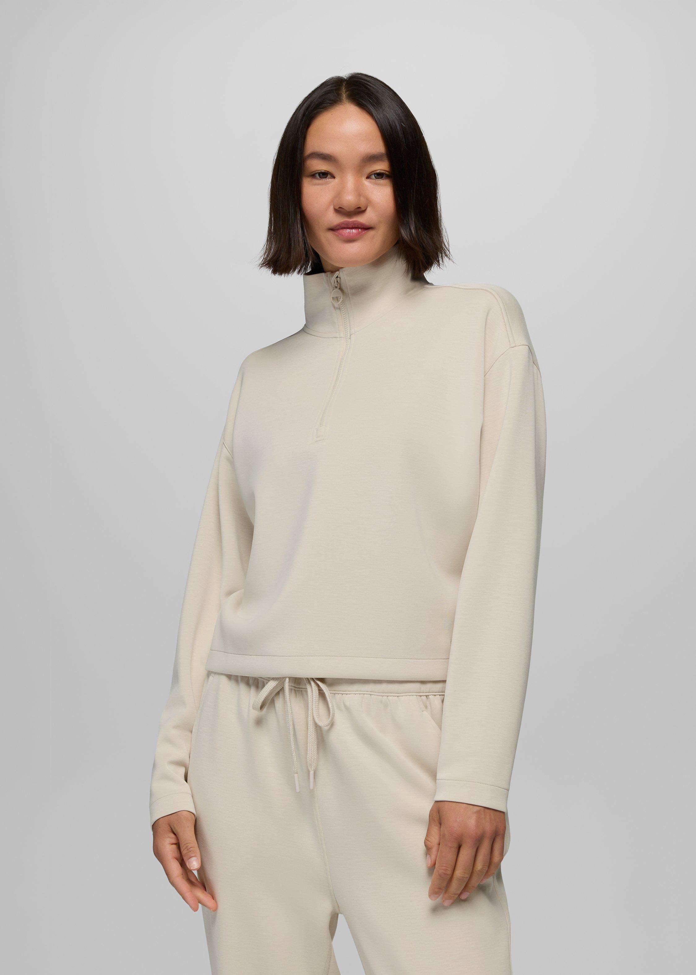 Womens prAna Shea Soft Half Zip - Almond II