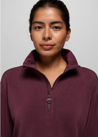 Shea Soft Half Zip, Color: Deep Vino, image 3