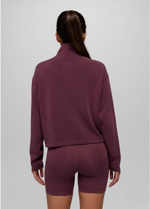 Shea Half Zip, Color: Deep Vino, image 2
