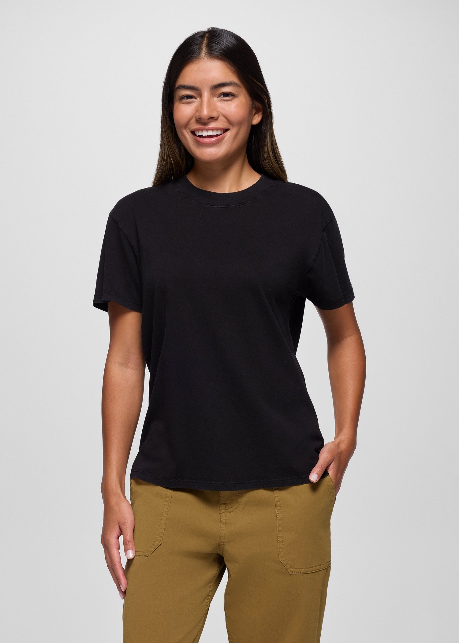 Womens prAna Everyday Short Sleeve Tee - Black