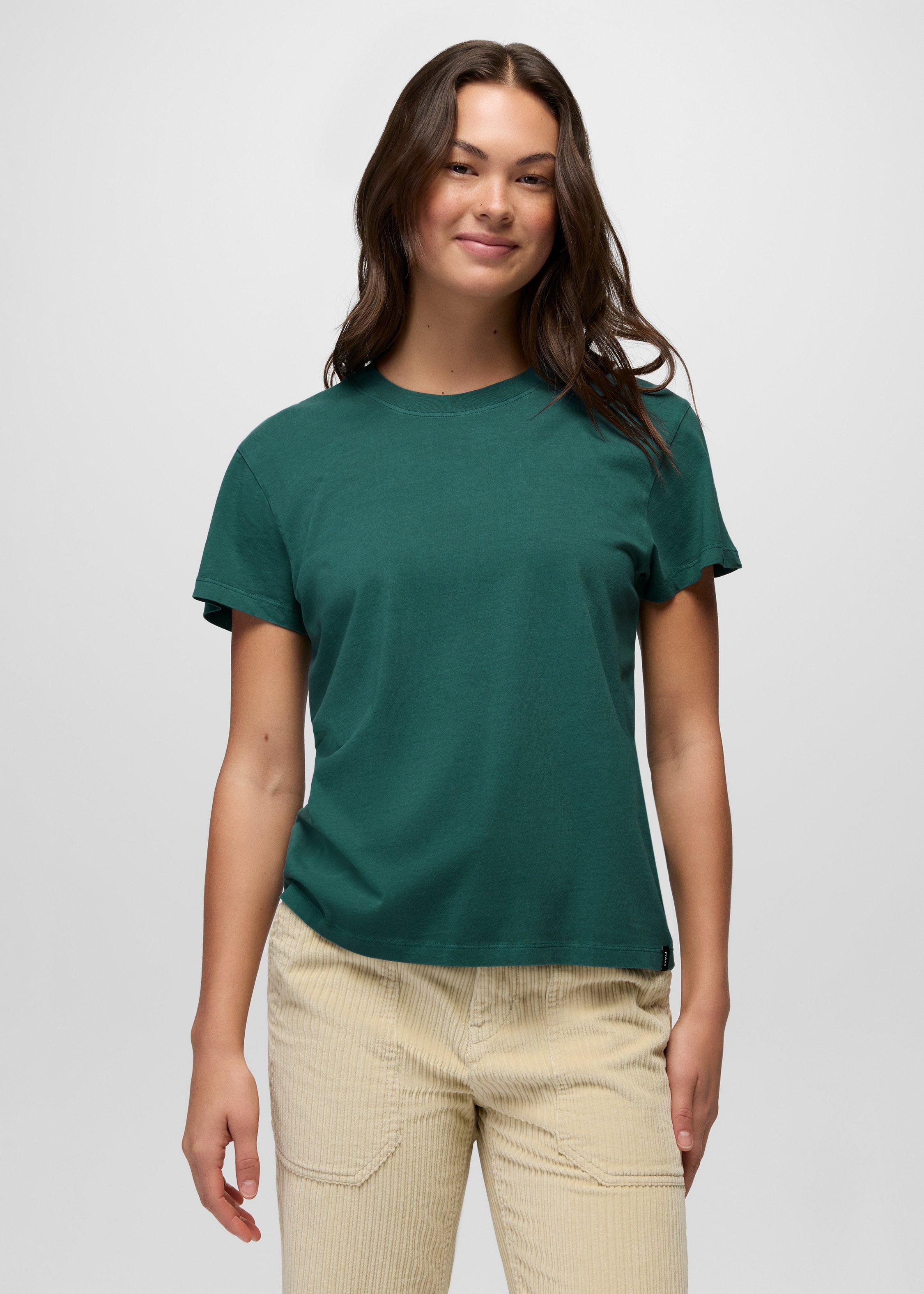 Womens prAna Everyday Short Sleeve Tee - Coast