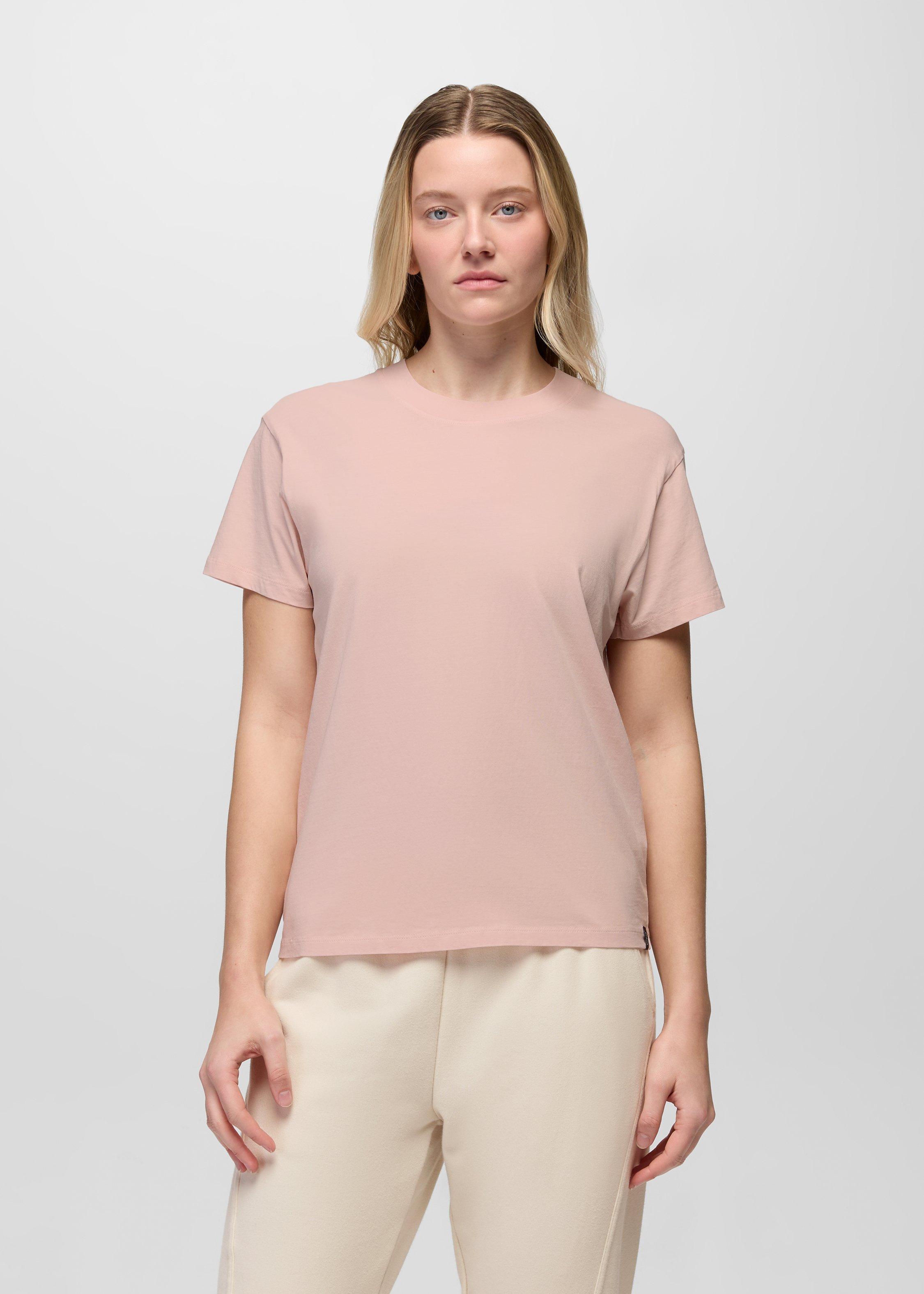 Womens prAna Everyday Short Sleeve Tee - Dawn