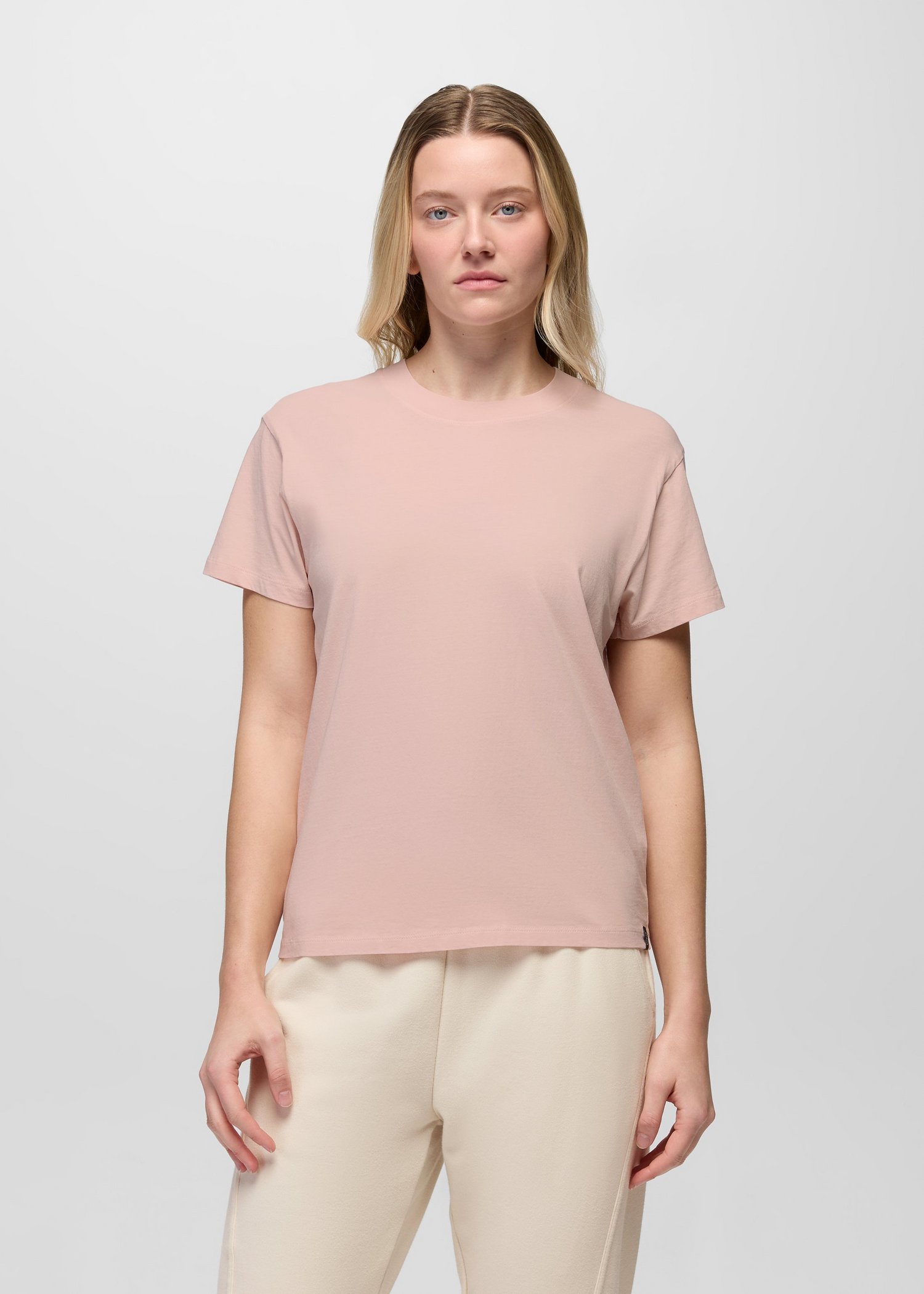 Womens prAna Everyday Short Sleeve Tee - Dawn