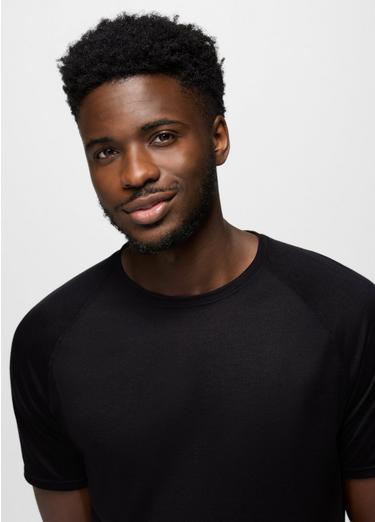 Natural Flow Short Sleeve Crew, Color: Black, image 3