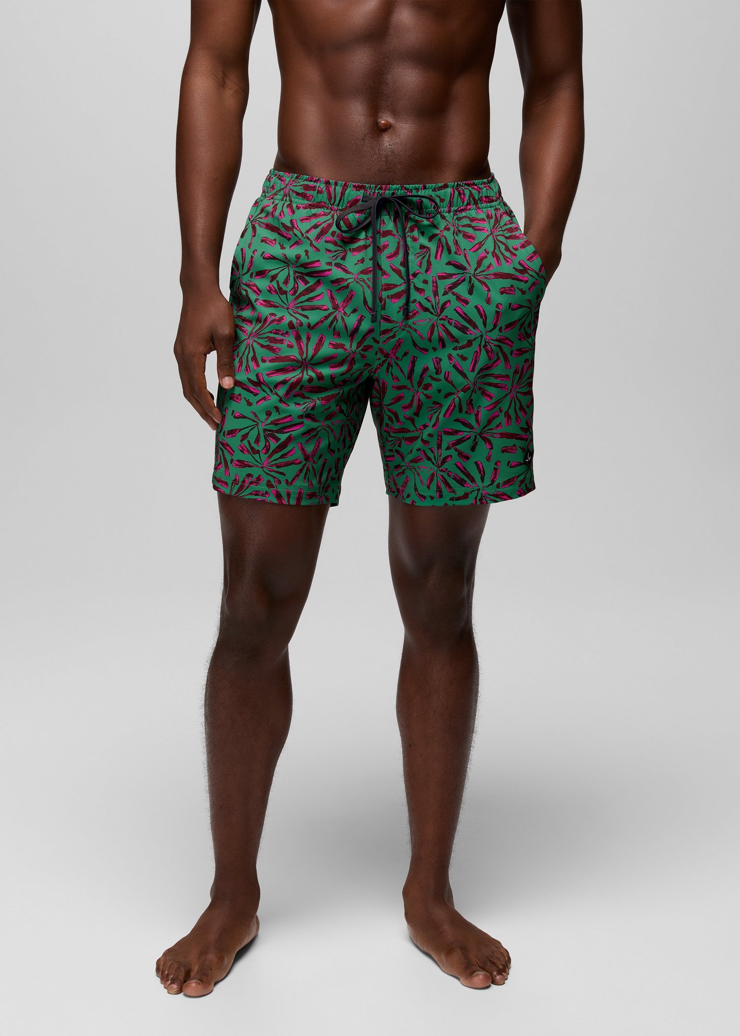 Mens prAna La Jolla Lined Swim Short - Jade Grounded