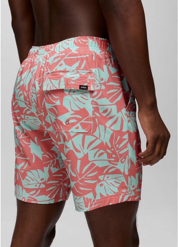 La Jolla Lined Swim Short, Color: Sea Glass Monstera, image 2