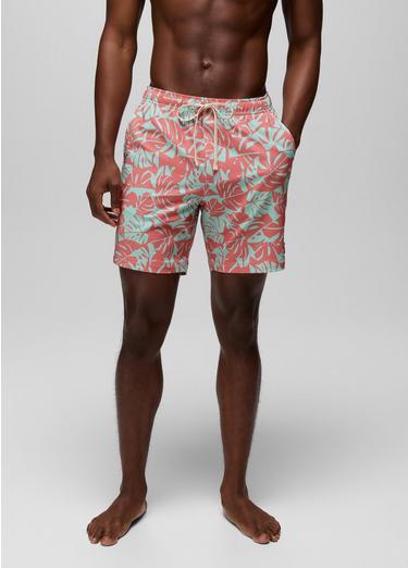 La Jolla Lined Swim Short, Color: Sea Glass Monstera, image 1