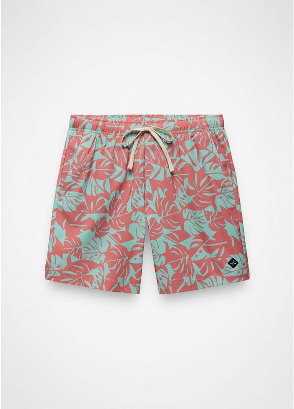La Jolla Lined Swim Short, Color: Sea Glass Monstera, image 8