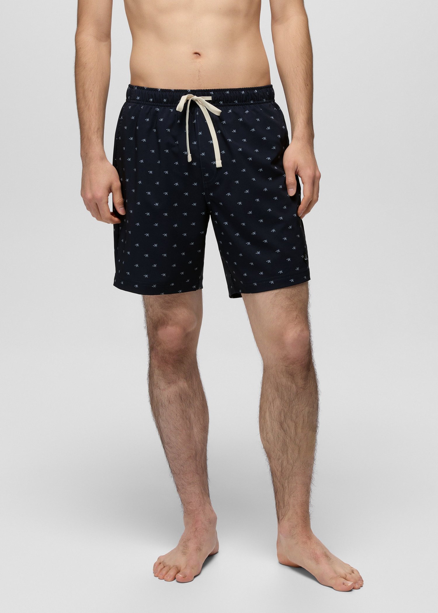 Mens prAna La Jolla Lined Swim Short - Nautical Palms