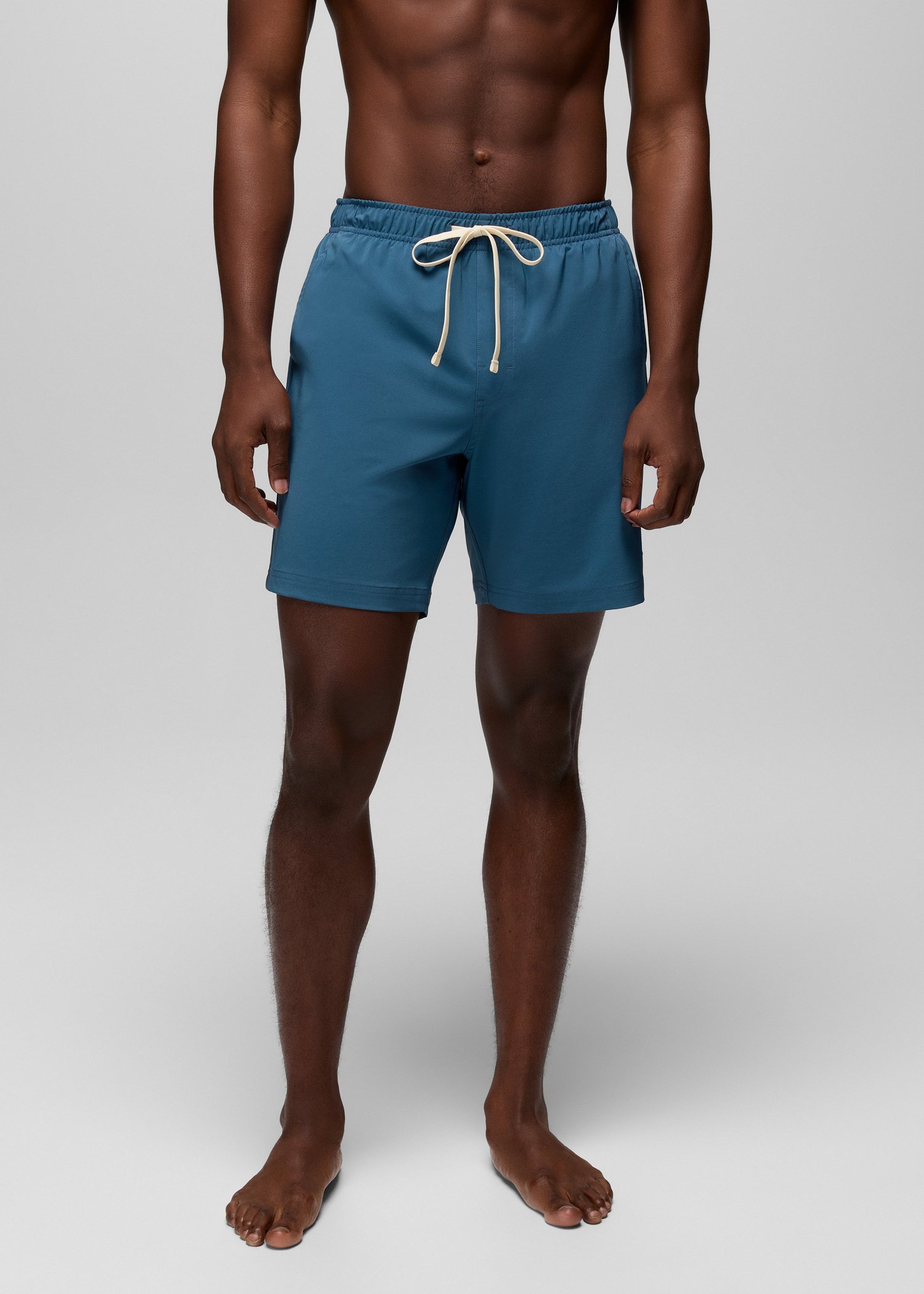Mens prAna La Jolla Lined Swim Short - Bluff Blue