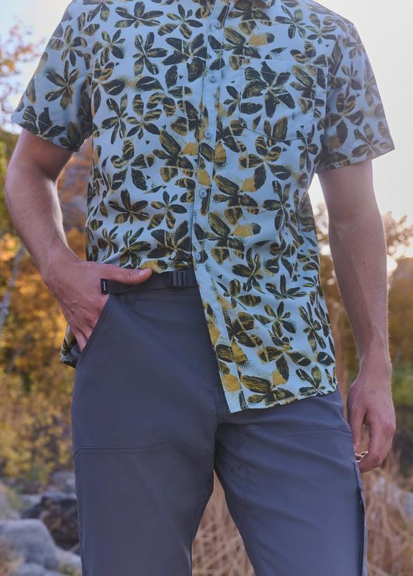 Lost Sol Printed Short Sleeve Shirt, Color: Saltwater Wildflower, image 4
