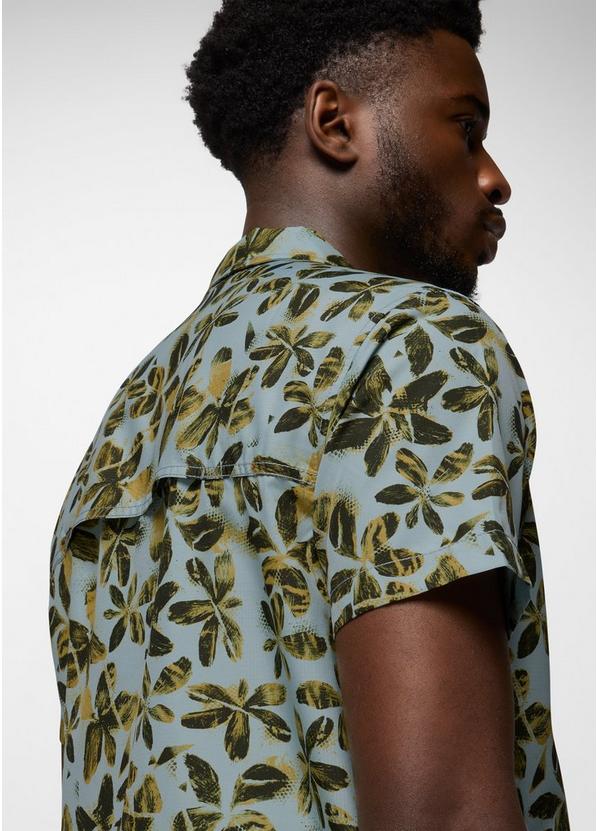 Lost Sol Printed Short Sleeve Shirt, Color: Saltwater Wildflower, image 6