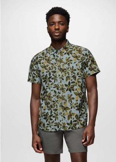 Lost Sol Printed Short Sleeve Shirt, Color: Saltwater Wildflower, image 1