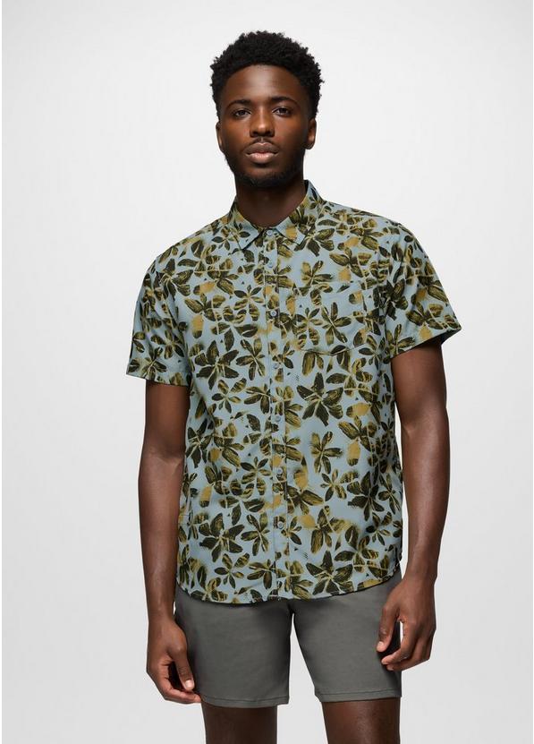 Lost Sol Printed Short Sleeve Shirt, Color: Saltwater Wildflower, image 1