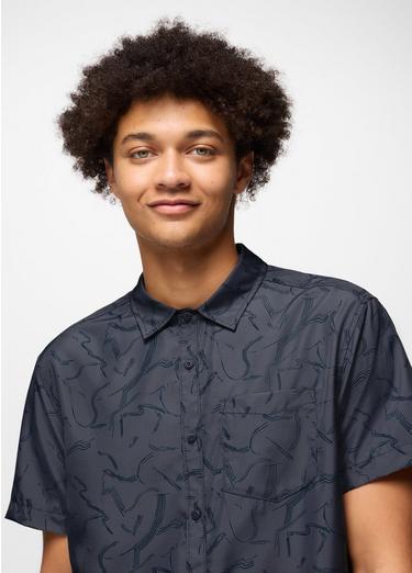 Lost Sol Printed Short Sleeve Shirt, Color: Thundercloud Seedling, image 7