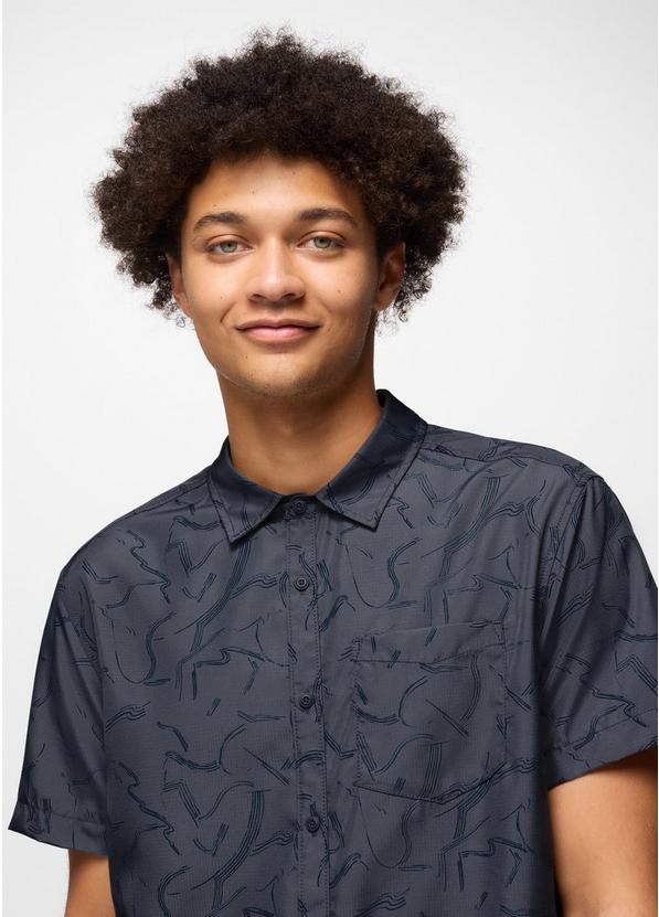 Lost Sol Printed Short Sleeve Shirt, Color: Thundercloud Seedling, image 3