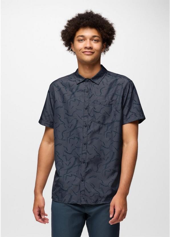 Lost Sol Printed Short Sleeve Shirt, Color: Thundercloud Seedling, image 1