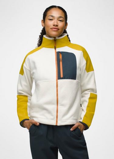 prAna Peak Fleece Jacket, Color: Canvas / Golden Leaf, image 1