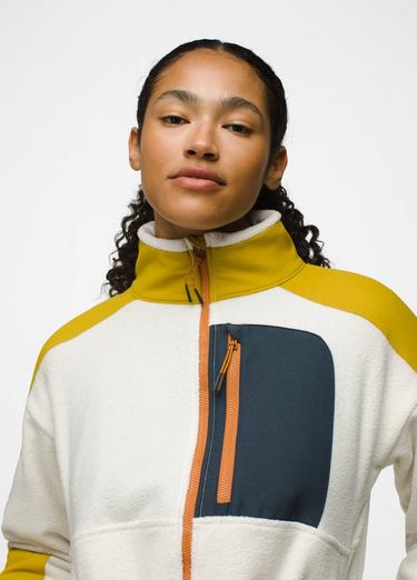 prAna Peak Fleece Jacket, Color: Canvas / Golden Leaf, image 3