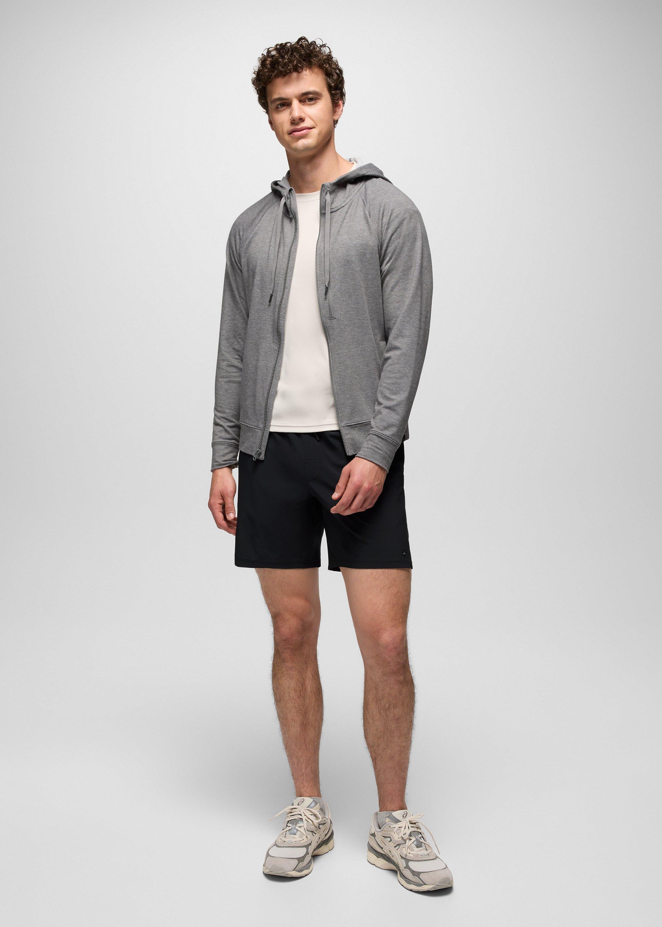 Mens prAna Discovery Trail Short - Black