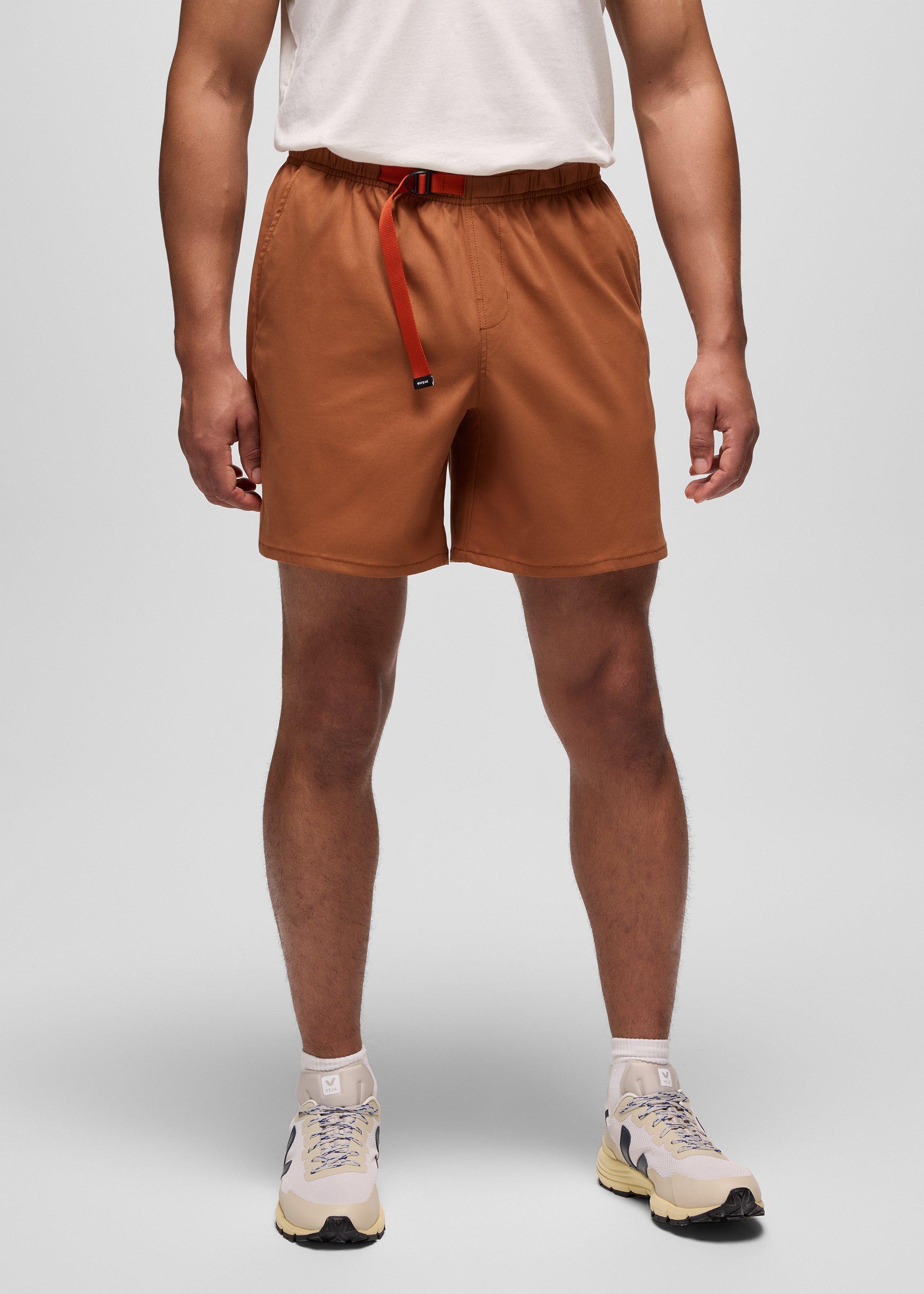 Mens prAna Stretch Zion&trade; Pull On Short - Tawny