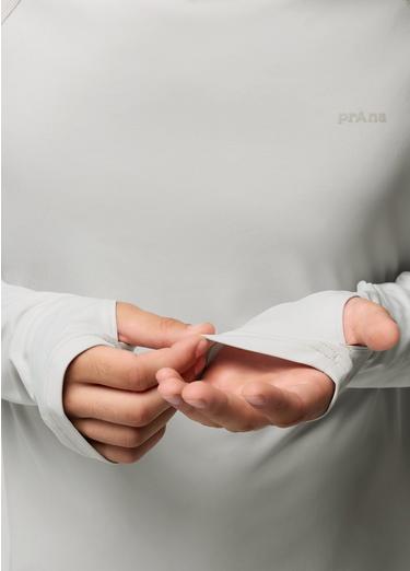 Sol Shade Long Sleeve Crew, Color: River Rock, image 8