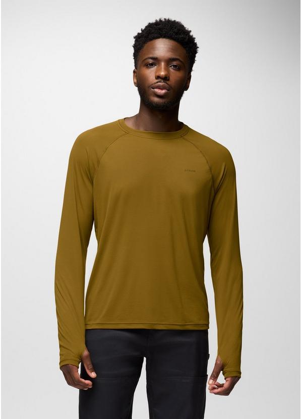 Sol Shade Long Sleeve Crew, Color: Retro Olive, image 1