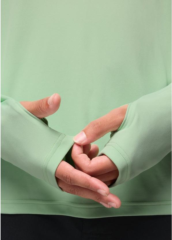 Sol Shade Long Sleeve Crew, Color: Bio Mint, image 3