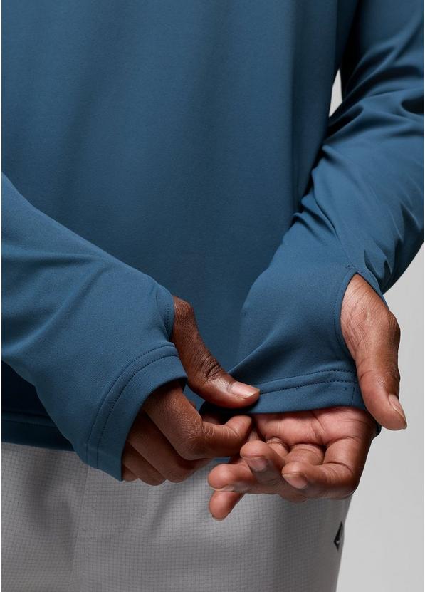 Sol Shade Long Sleeve Crew, Color: Bluff Blue, image 4