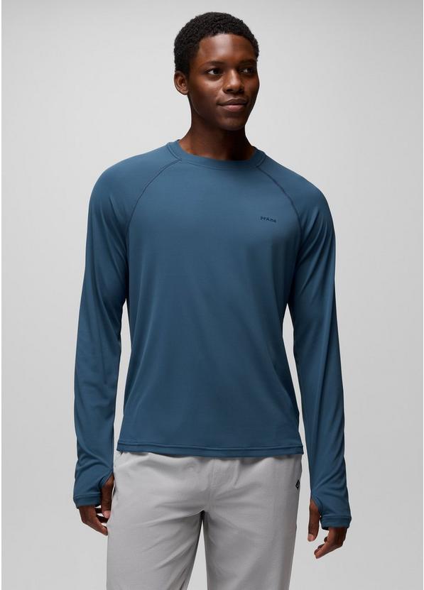 Sol Shade Long Sleeve Crew, Color: Bluff Blue, image 1