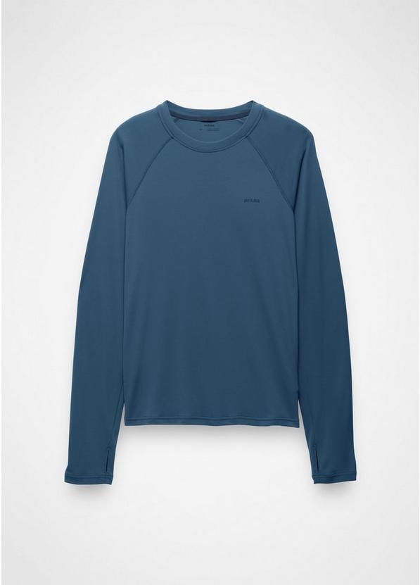 Sol Shade Long Sleeve Crew, Color: Bluff Blue, image 6