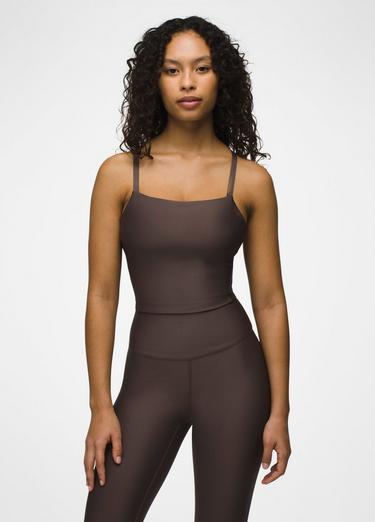 prAna Sculpt  Adjustable Cami, Color: Light Espresso, image 9