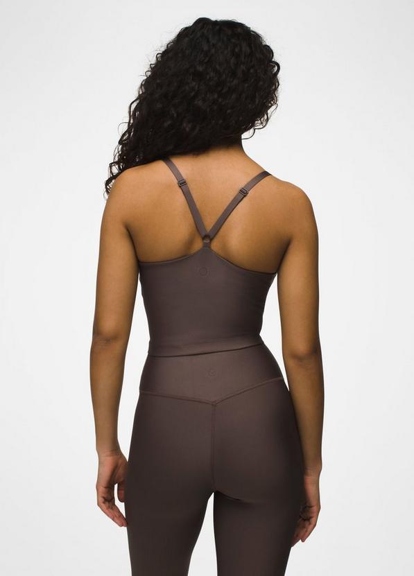 prAna Sculpt  Adjustable Cami, Color: Light Espresso, image 2