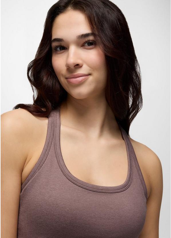 Heavana Racerback Tank, Color: Carob Heather, image 3