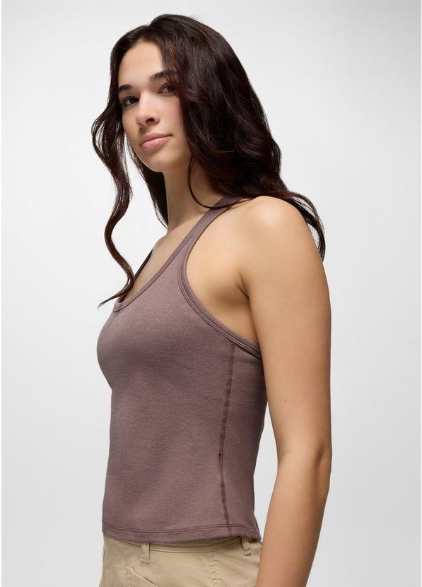 Heavana Racerback Tank, Color: Carob Heather, image 5
