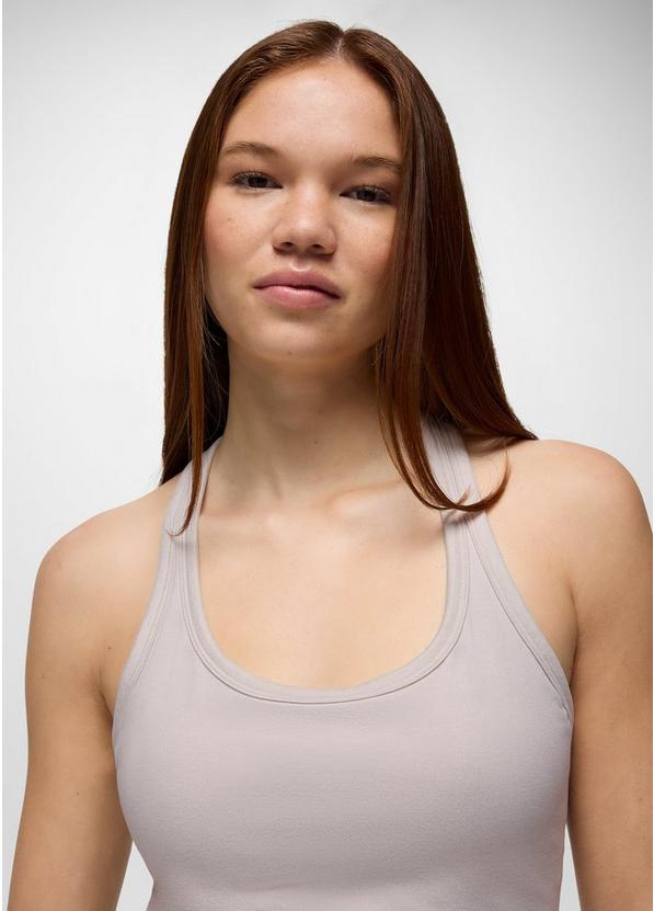 Heavana Racerback Tank, Color: Almond Heather, image 3