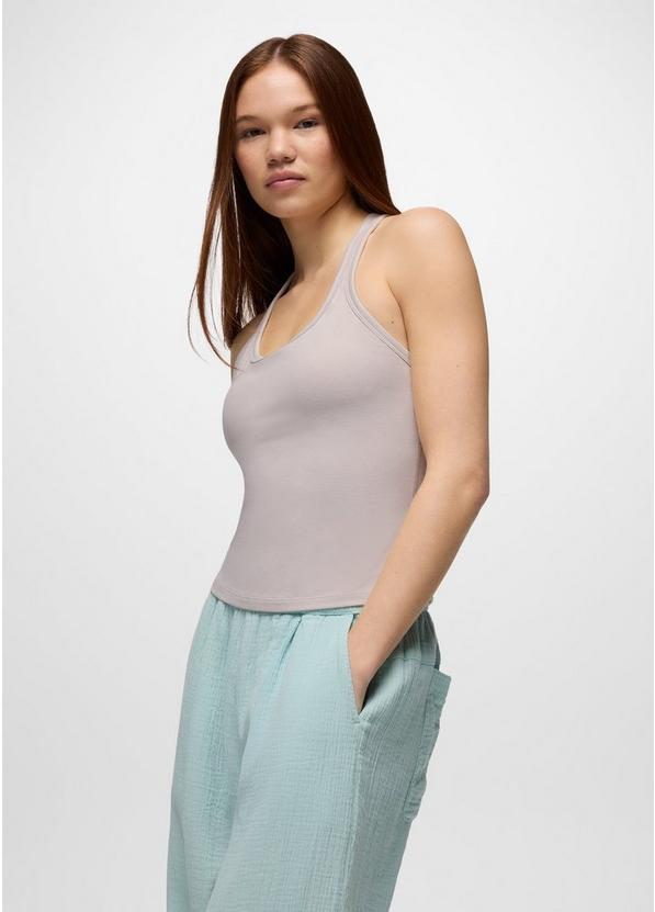 Heavana Racerback Tank, Color: Almond Heather, image 1