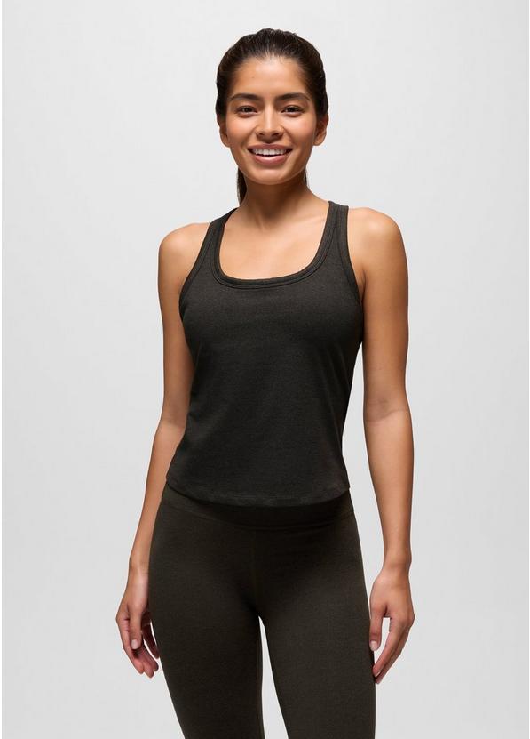 Heavana Racerback Tank, Color: Nori Heather, image 7