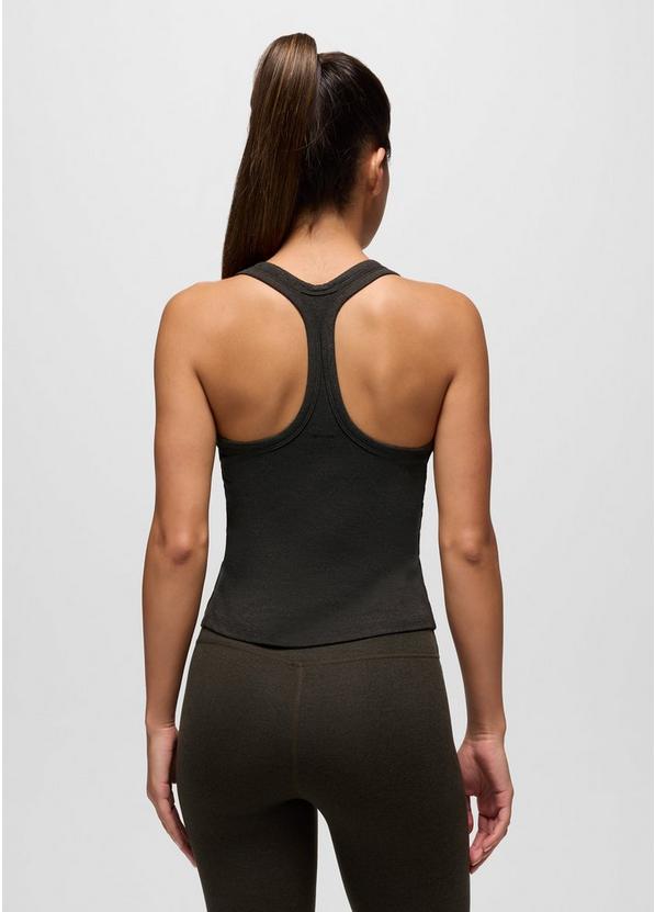 Heavana Racerback Tank, Color: Nori Heather, image 8