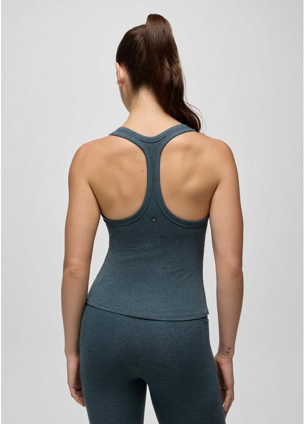 Heavana Racerback Tank, Color: Stormy Night Heather, image 8