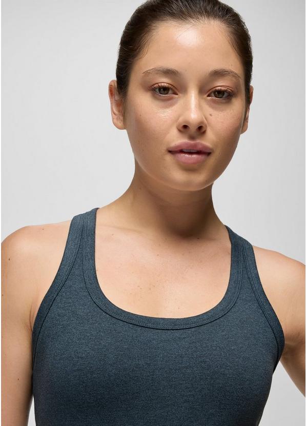 Heavana Racerback Tank, Color: Stormy Night Heather, image 3