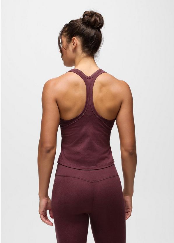 Heavana Racerback Tank, Color: Deep Vino Heather, image 8