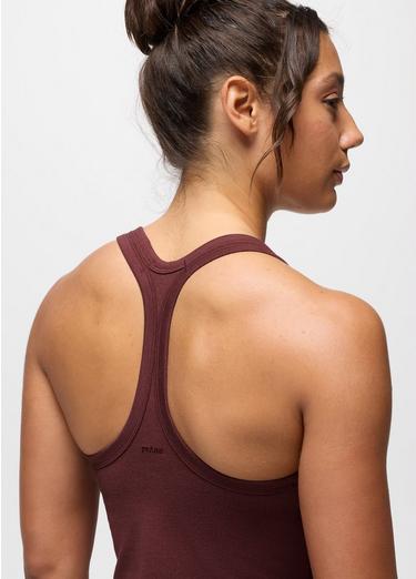 Heavana Racerback Tank, Color: Deep Vino Heather, image 2