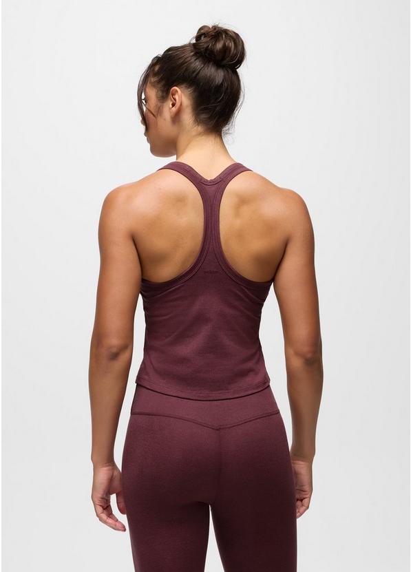 Heavana Racerback Tank, Color: Deep Vino Heather, image 2