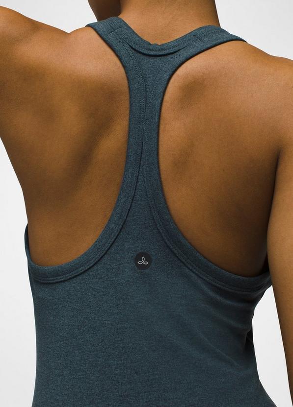 Heavana Racerback Tank, Color: Stormy Night Heather, image 10