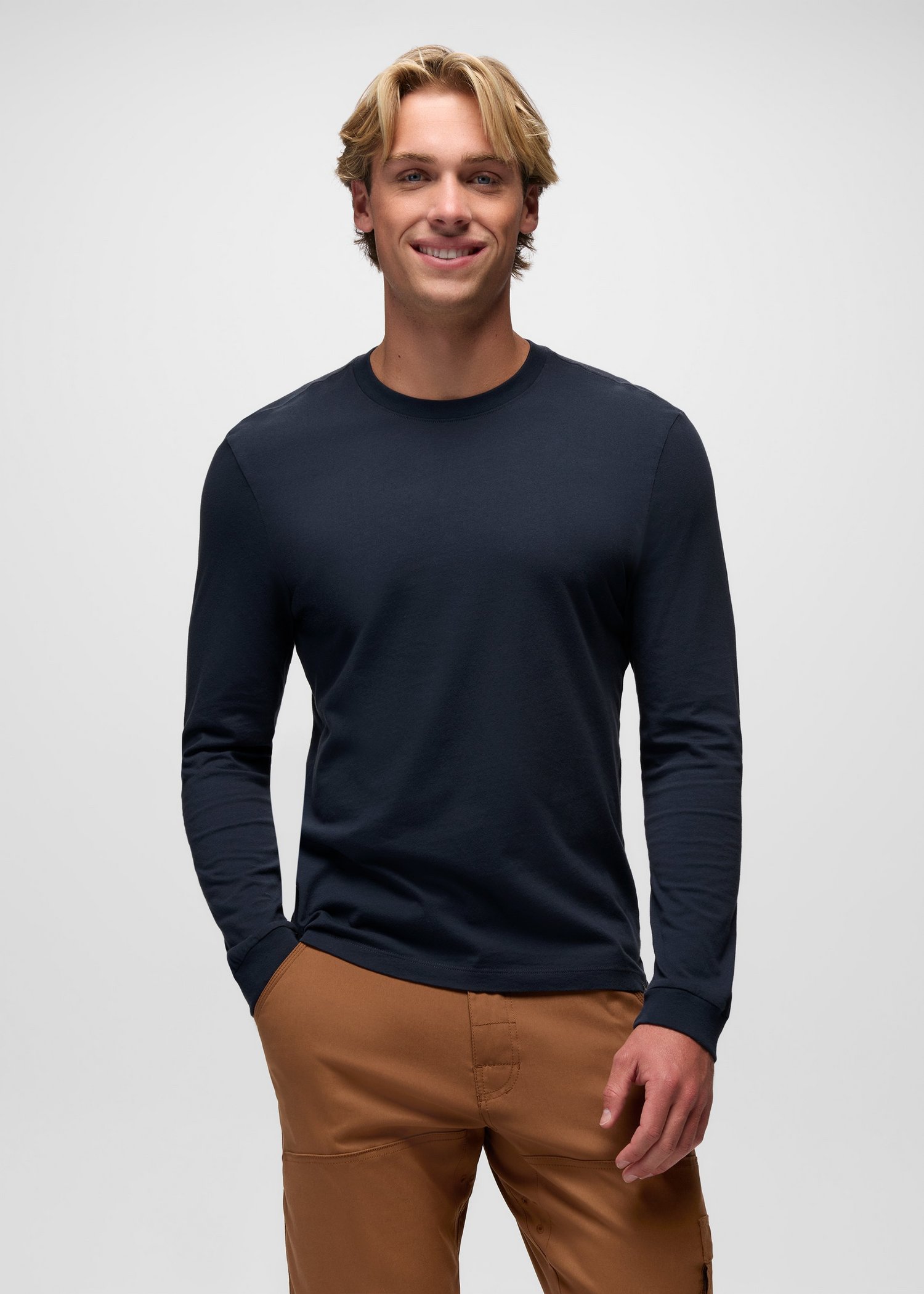 Mens prAna Everyday Long Sleeve Tee - Nautical
