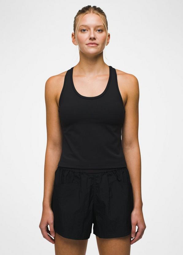 Luxara Racerback Tank, Color: Black, image 1