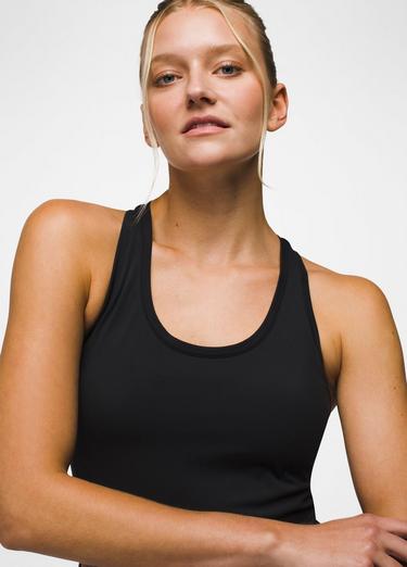 Luxara Racerback Tank, Color: Black, image 3